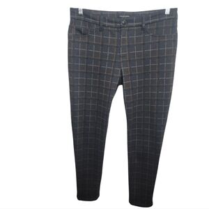 41 Hawthorn laura mid rise skinny plaid pants size 12